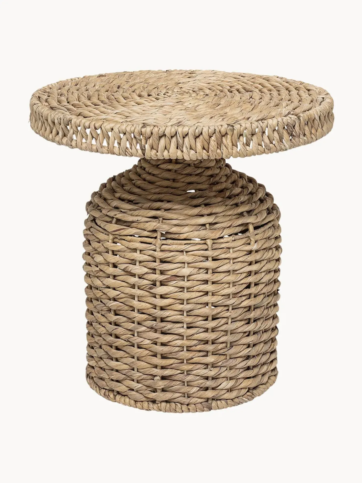 Mesa Auxiliar Redonda De Ratan Camo