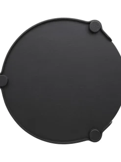 Mesa Auxiliar Redonda De Madera De Roble Woody