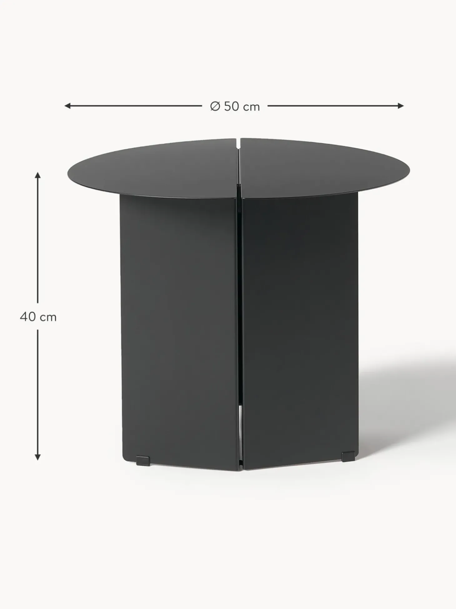 Mesa Auxiliar Redonda Oru