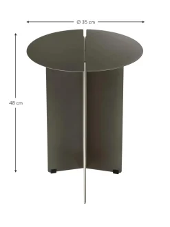 Mesa Auxiliar Redonda Oru, Look Vintage