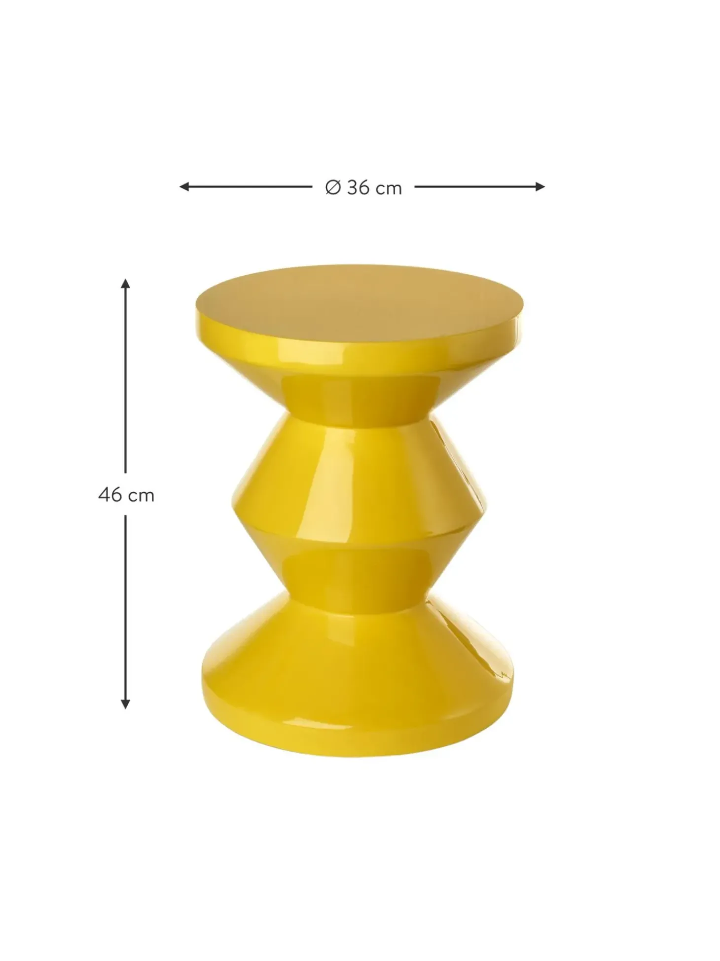 Mesa Auxiliar Redonda Zig Zag