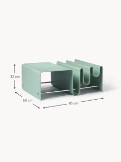 Mesa De Centro Con Revistero De Metal Julia