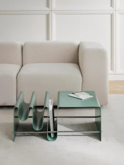 Mesa De Centro Con Revistero De Metal Julia