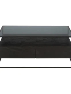 Mesa De Centro De Madera Con Cajones Theodor