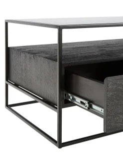 Mesa De Centro De Madera Con Cajones Theodor