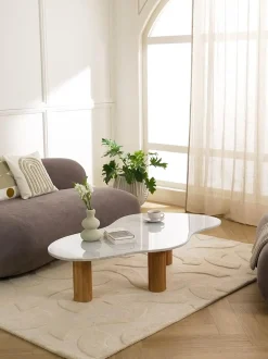 Mesa De Centro De Marmol Con Forma Organica Naruto