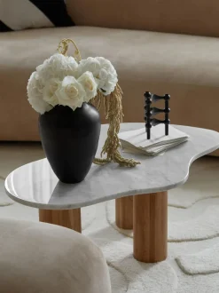 Mesa De Centro De Marmol Con Forma Organica Naruto