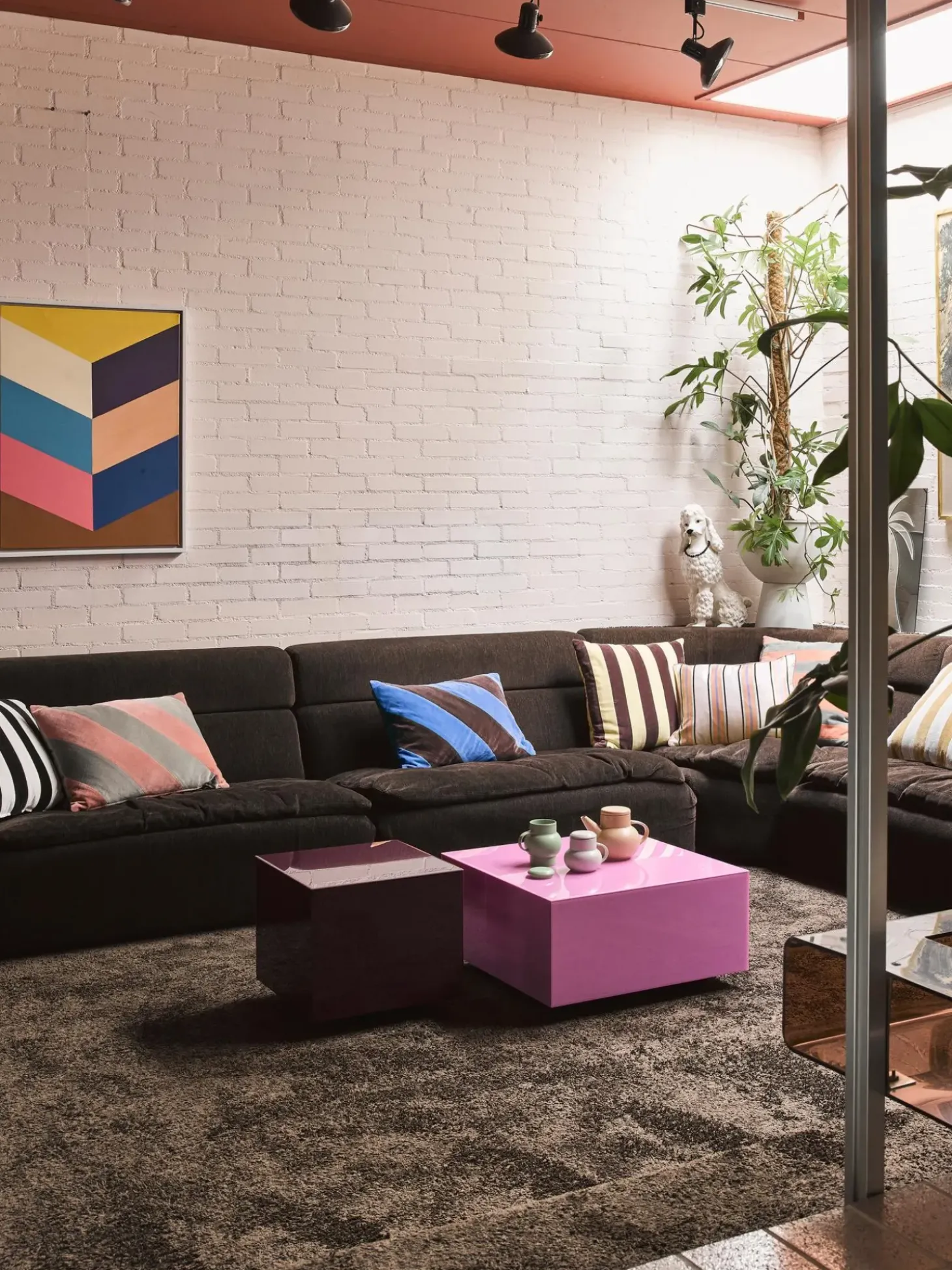 Mesa De Centro De Vidrio Espejada Block