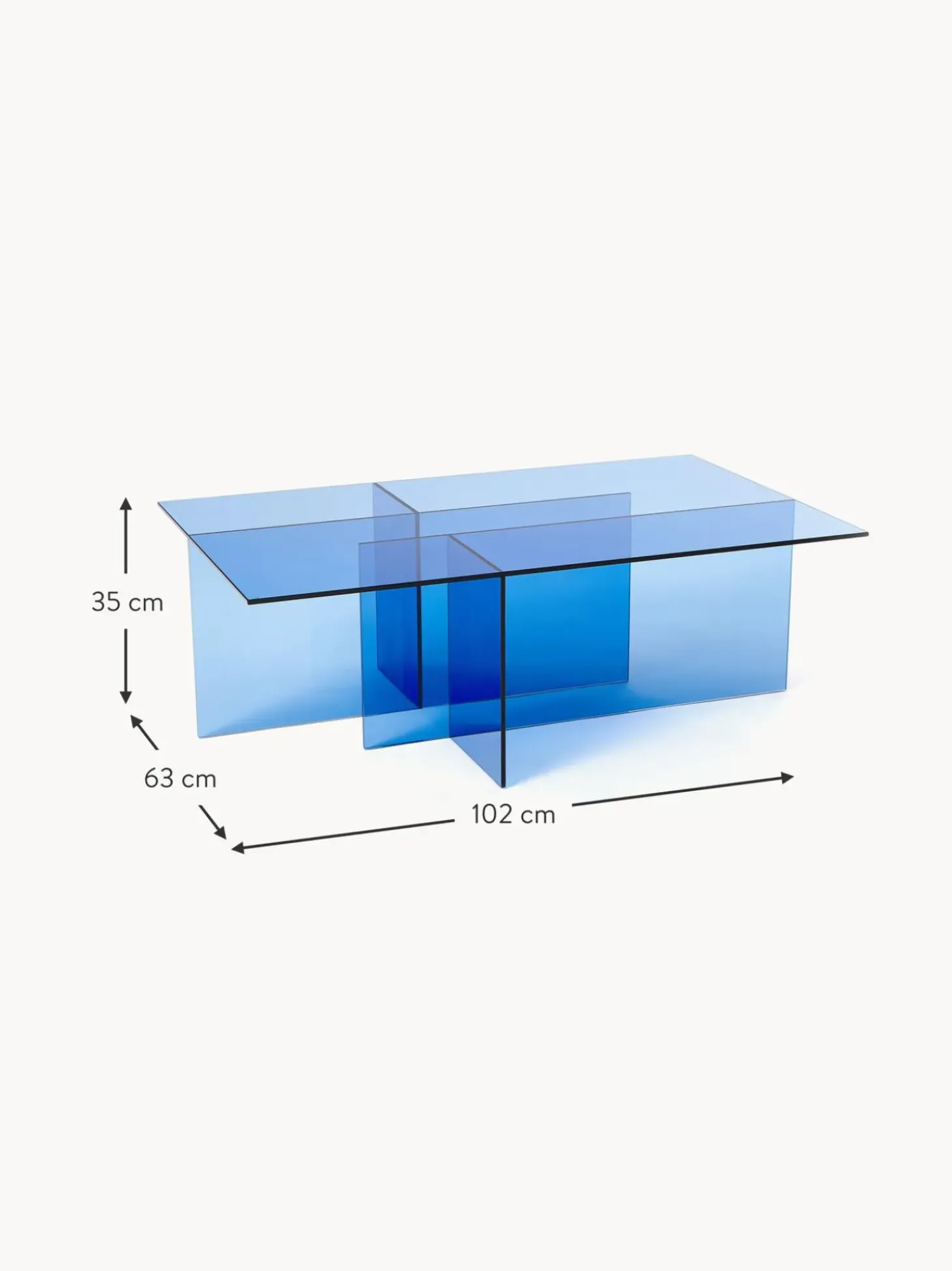 Mesa De Centro De Vidrio Anouk