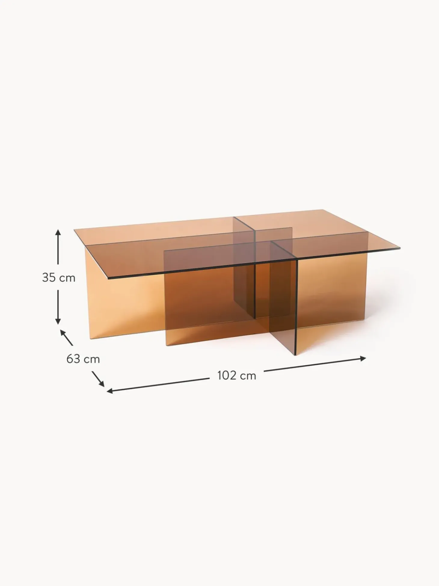 Mesa De Centro De Vidrio Anouk