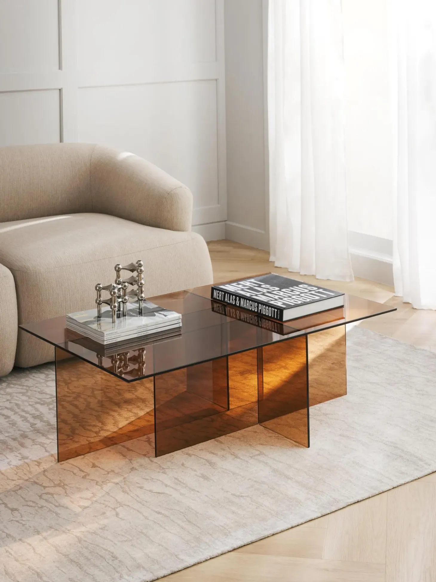 Mesa De Centro De Vidrio Anouk