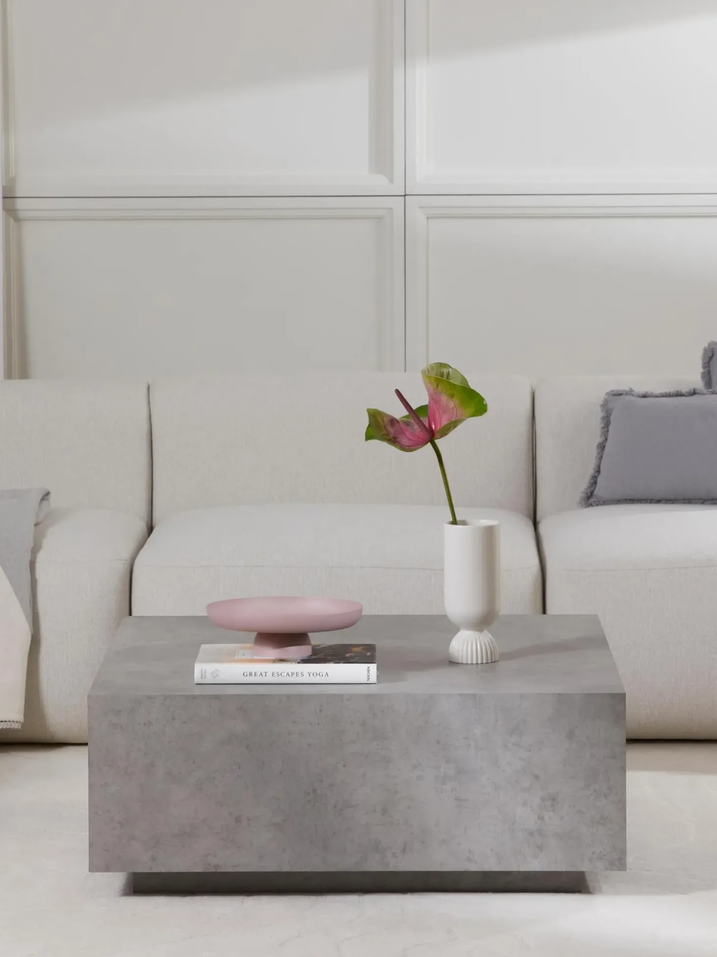 Mesa De Centro En Look Cemento Lesley