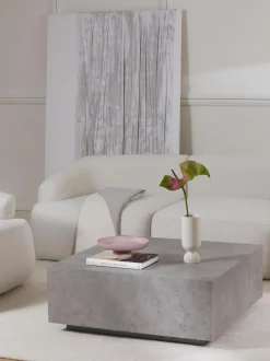 Mesa De Centro En Look Cemento Lesley