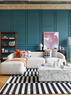 Mesa De Centro En Look Marmol Lesley