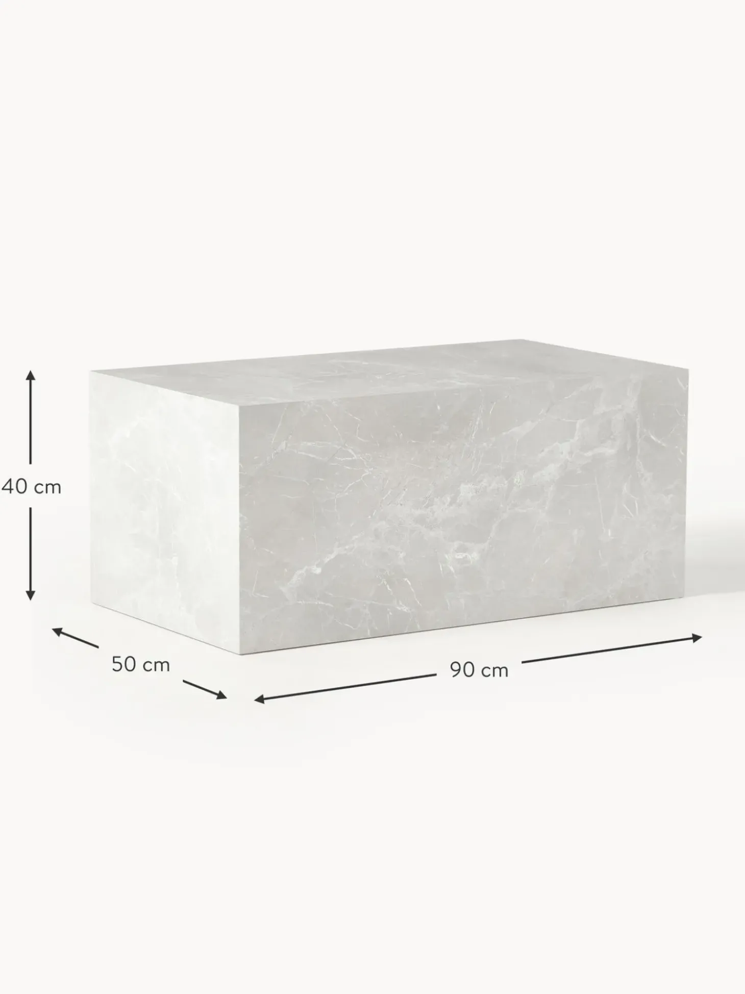 Mesa De Centro En Look Travertino Lesley