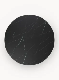 Mesa De Centro Grande Antigua, Tablero De Vidrio En Aspecto Marmol