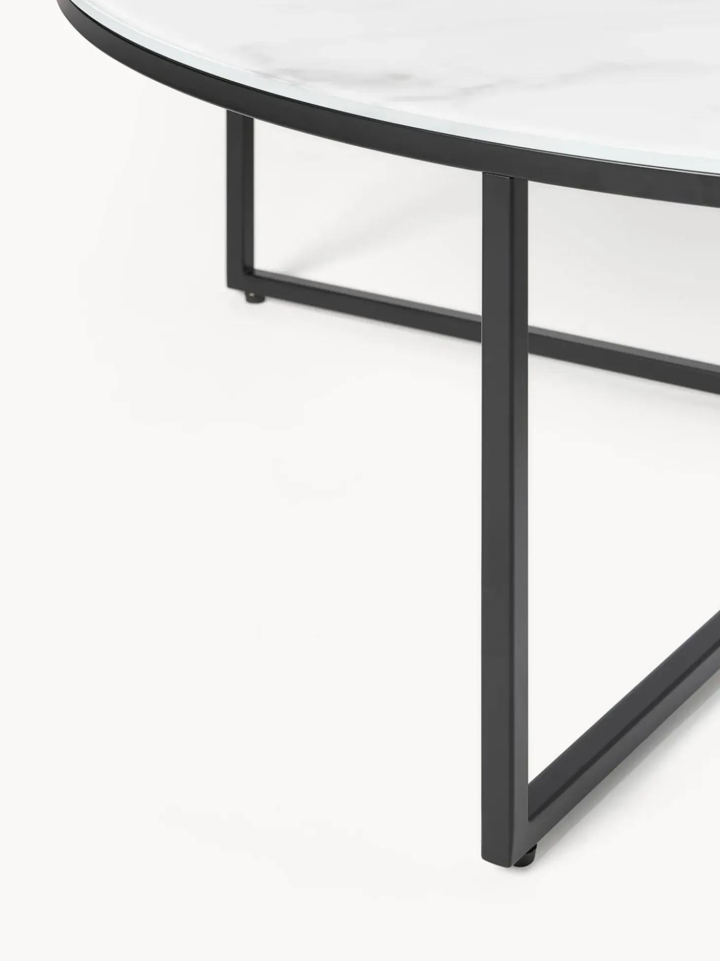 Mesa De Centro Grande Antigua, Tablero De Vidrio En Aspecto Marmol