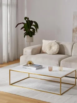 Mesa De Centro Grande De Marmol Alys