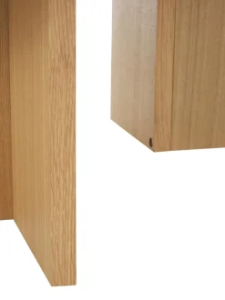 Mesa De Centro Ovalada De Madera Toni