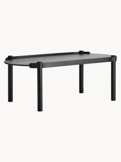 Mesa De Centro Ovalada De Madera De Roble Woody