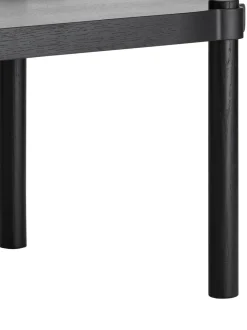 Mesa De Centro Ovalada De Madera De Roble Woody