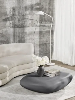 Mesa De Centro Ovalada En Forma De Piedra Pietra