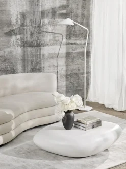 Mesa De Centro Ovalada En Forma De Piedra Pietra