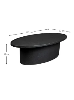 Mesa De Centro Ovalada Winston