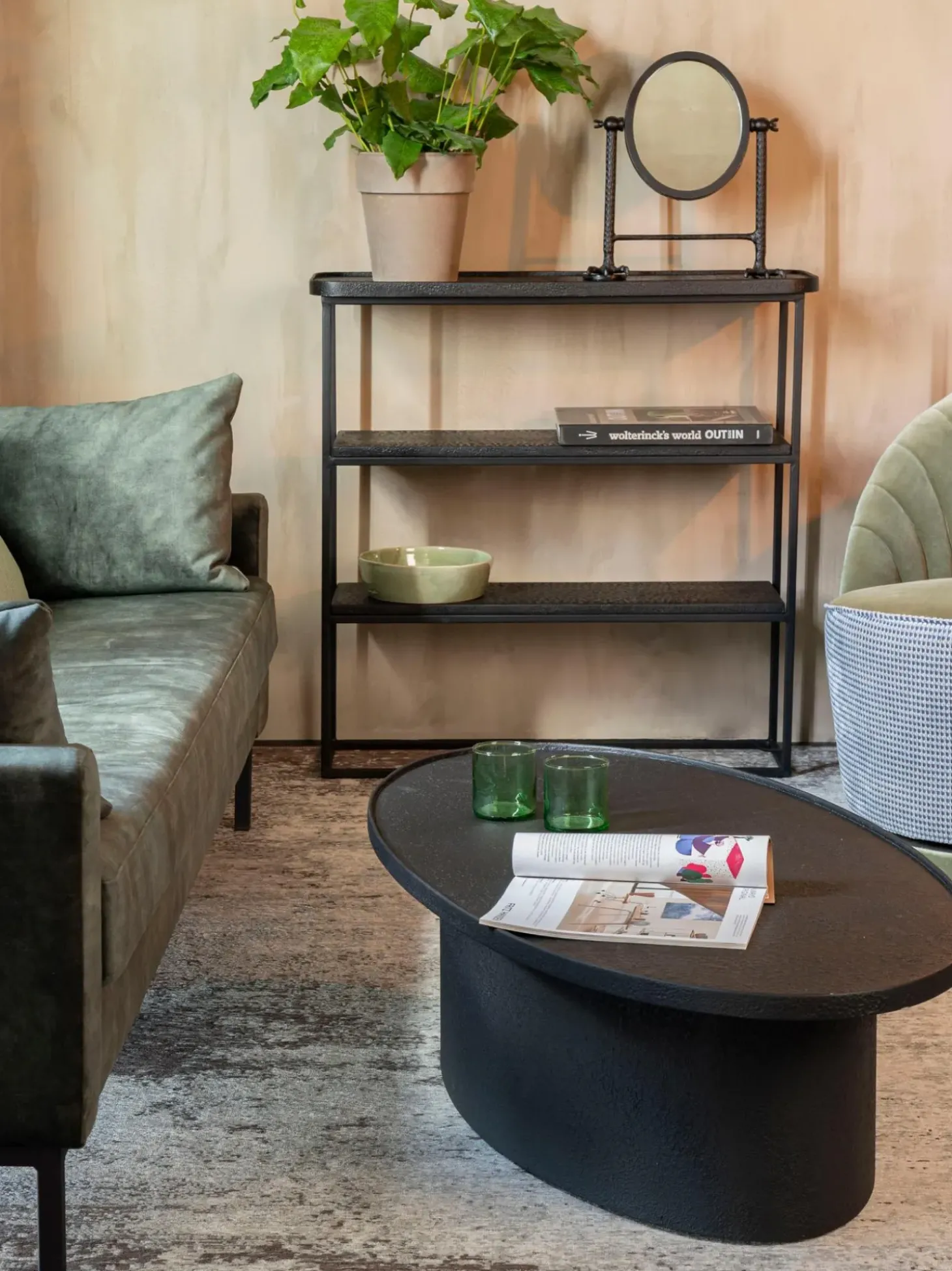 Mesa De Centro Ovalada Winston