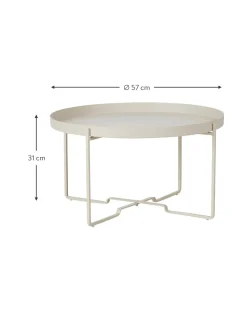 Mesa De Centro Redonda Con Bandeja Extraible George