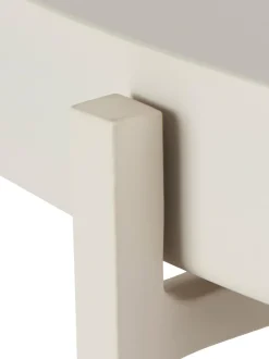 Mesa De Centro Redonda Con Bandeja Extraible George