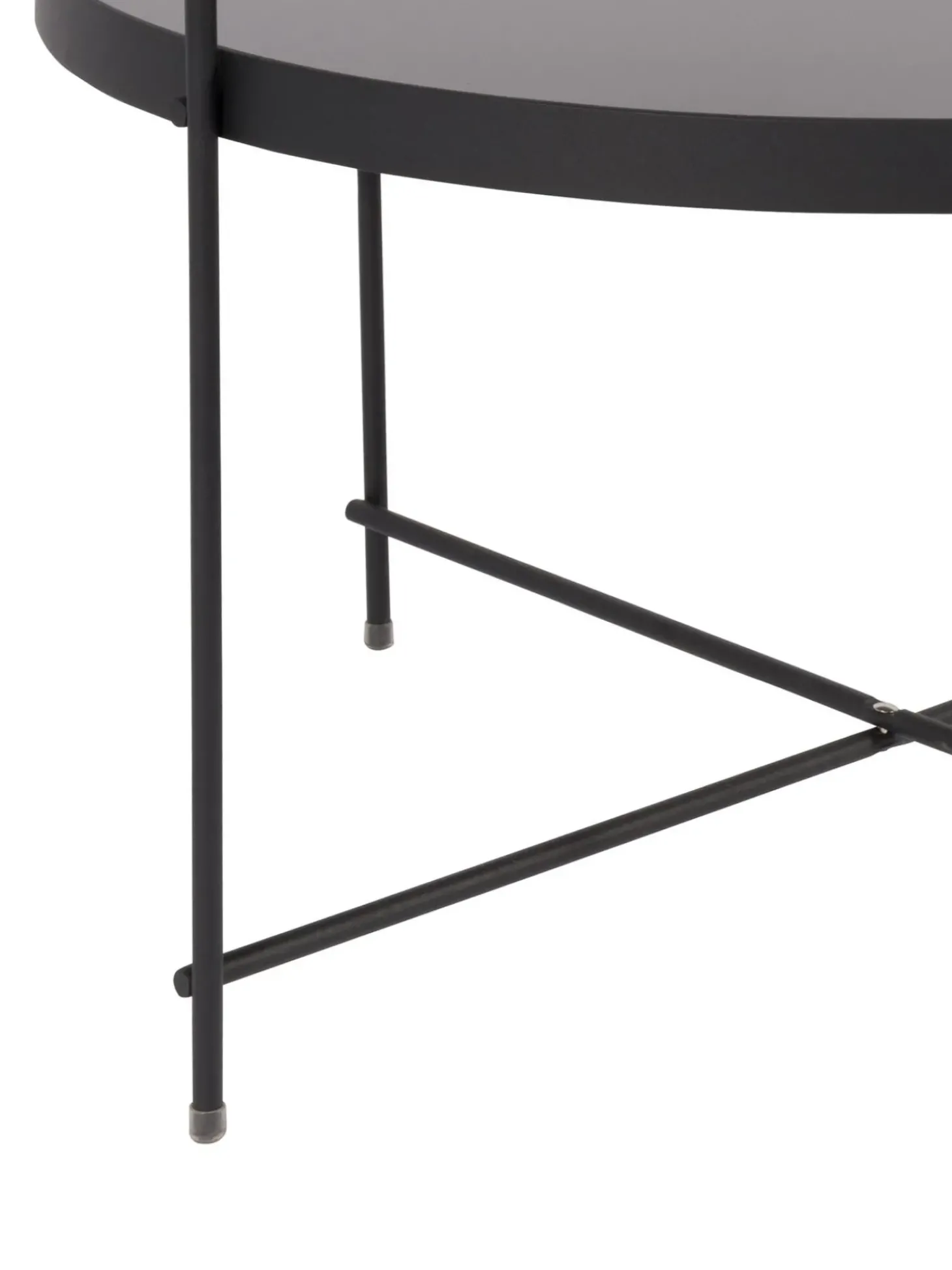 Mesa De Centro Redonda Cupid, Tablero De Vidrio Extraible