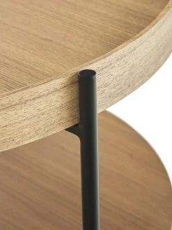 Mesa De Centro Redonda De Madera Renee