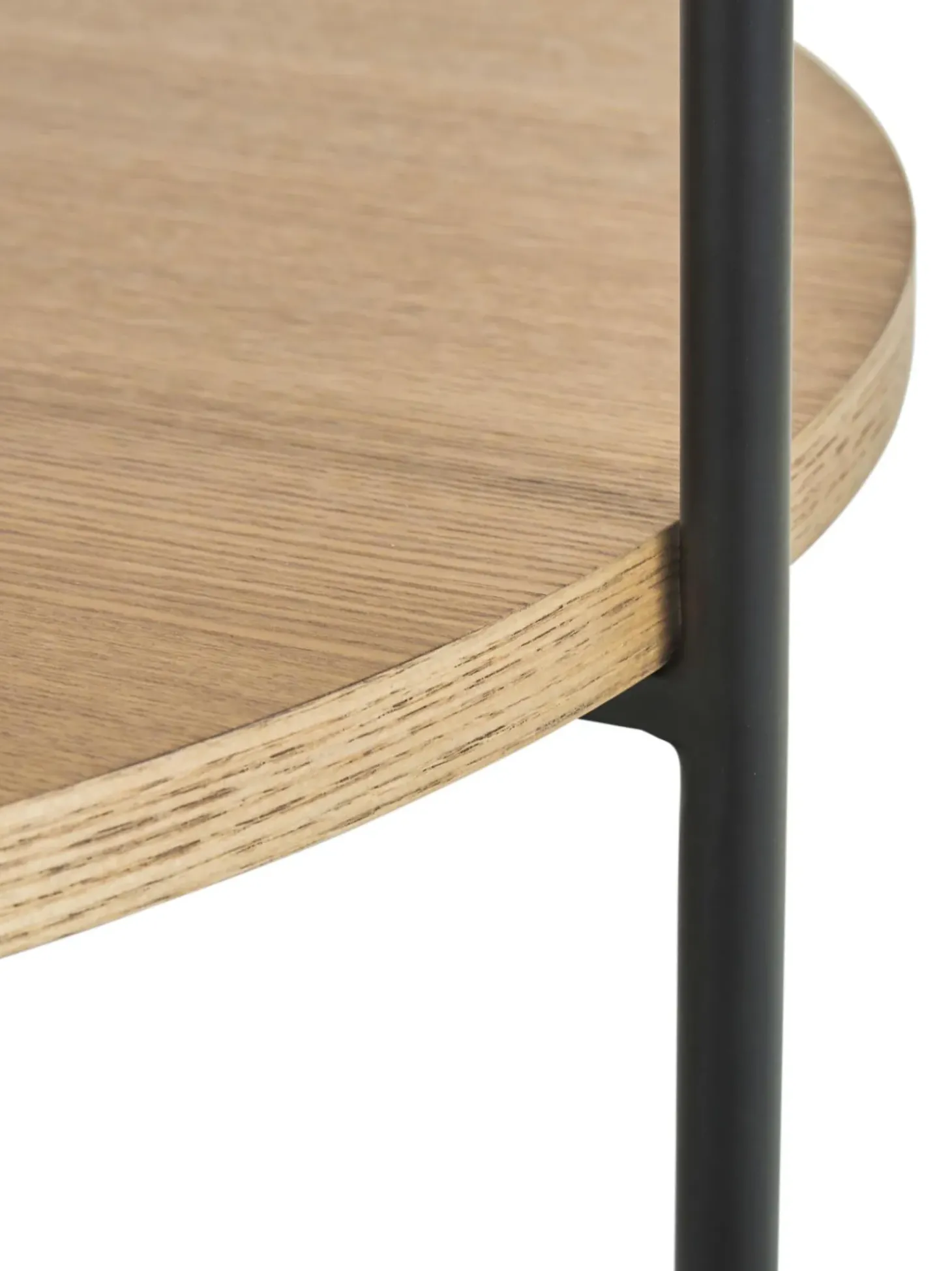 Mesa De Centro Redonda De Madera Renee