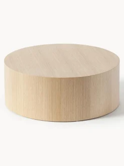 Mesa De Centro Redonda De Madera Dan