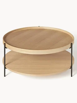 Mesa De Centro Redonda De Madera Renee