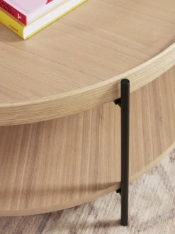 Mesa De Centro Redonda De Madera Renee