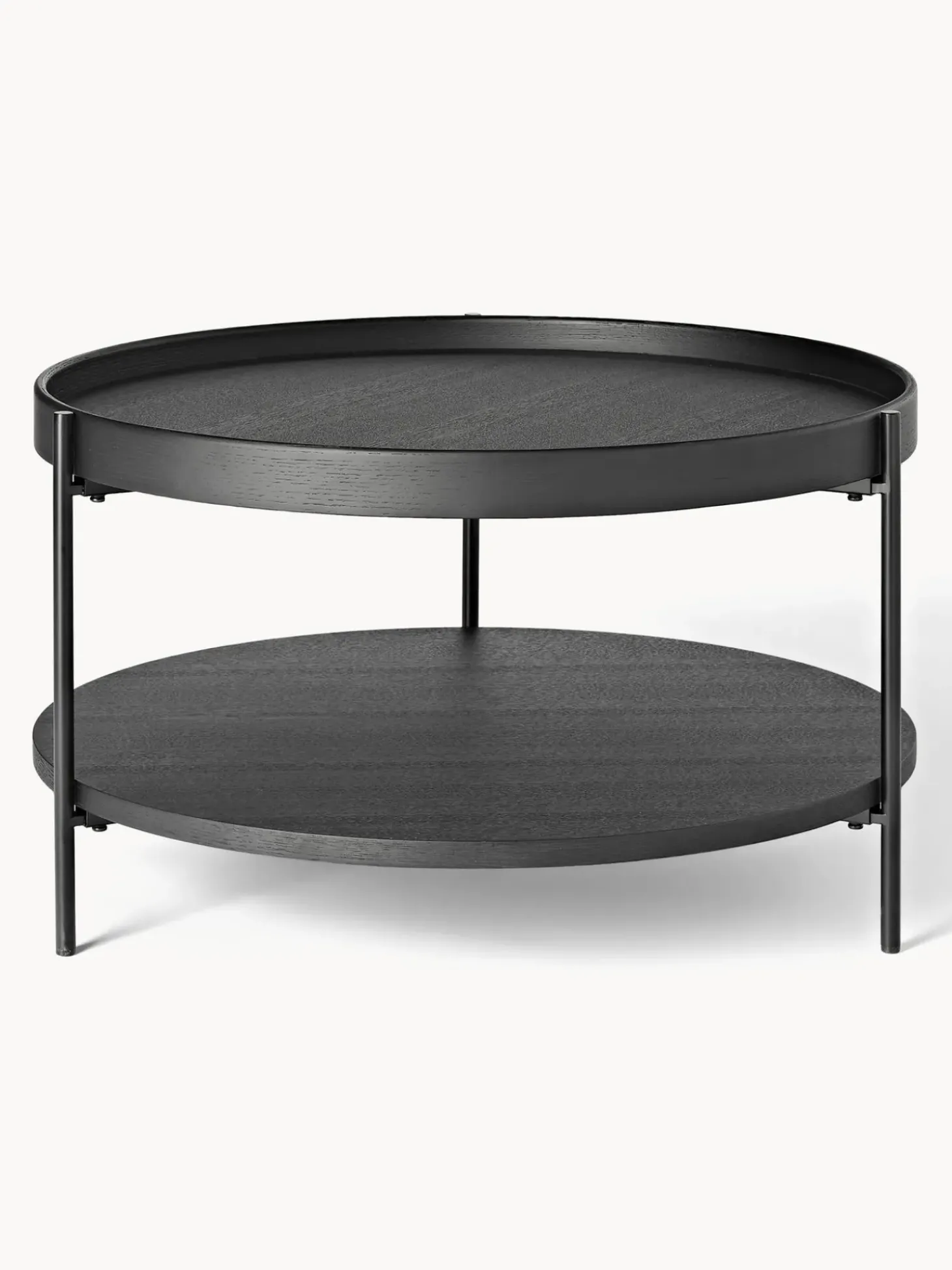 Mesa De Centro Redonda De Madera Renee