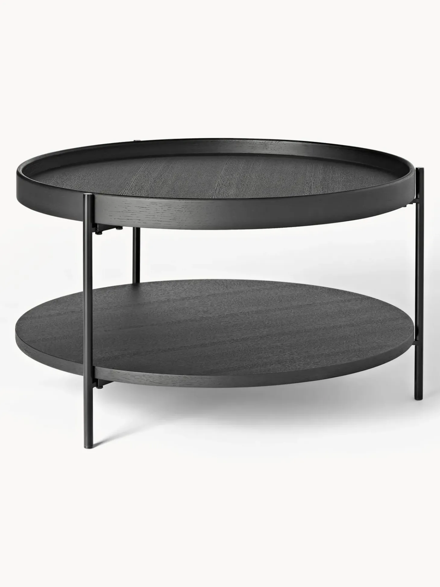 Mesa De Centro Redonda De Madera Renee