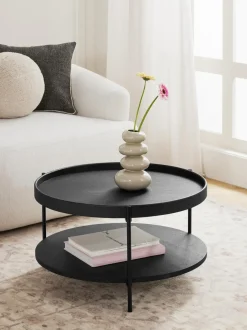 Mesa De Centro Redonda De Madera Renee