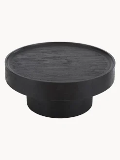 Mesa De Centro Redonda De Madera De Mango Benno