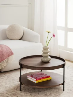 Mesa De Centro Redonda De Madera Renee