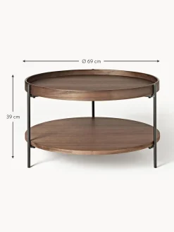 Mesa De Centro Redonda De Madera Renee