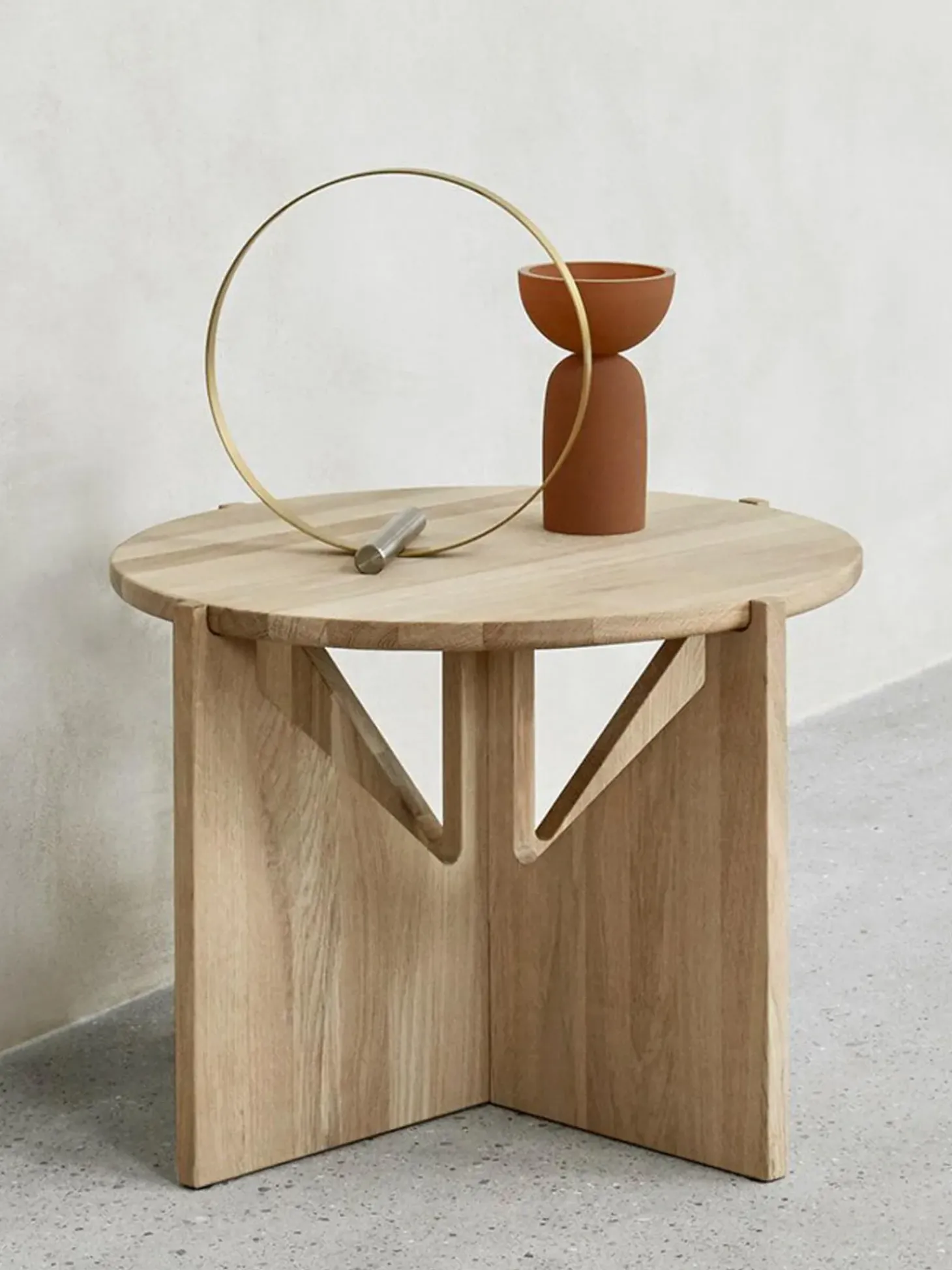 Mesa De Centro Redonda De Roble Future