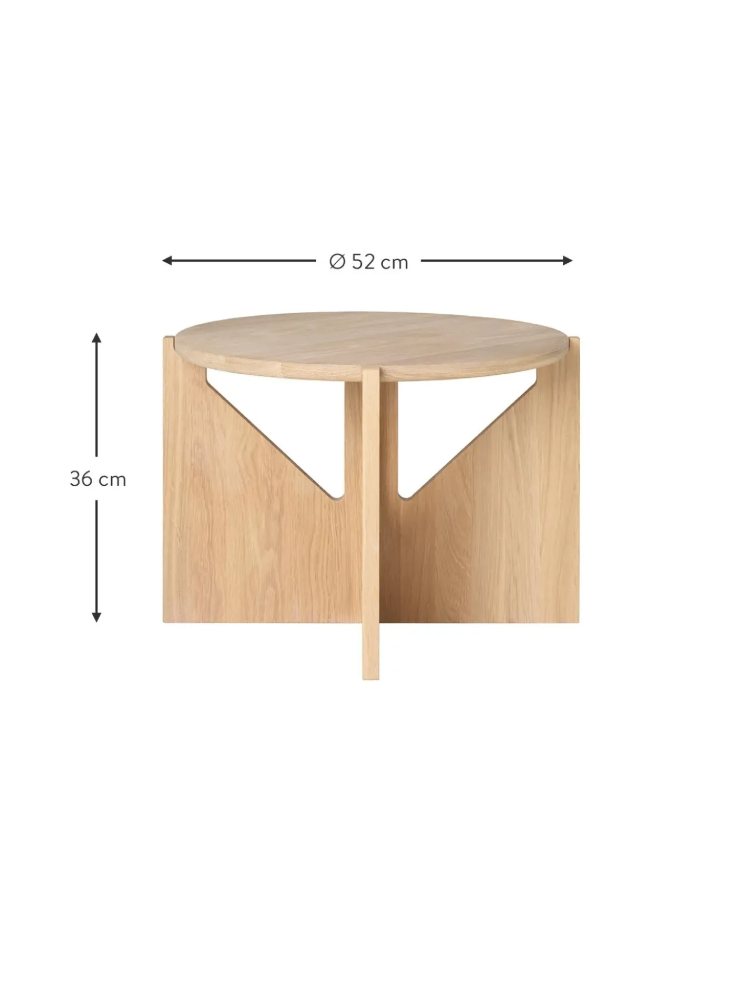 Mesa De Centro Redonda De Roble Future