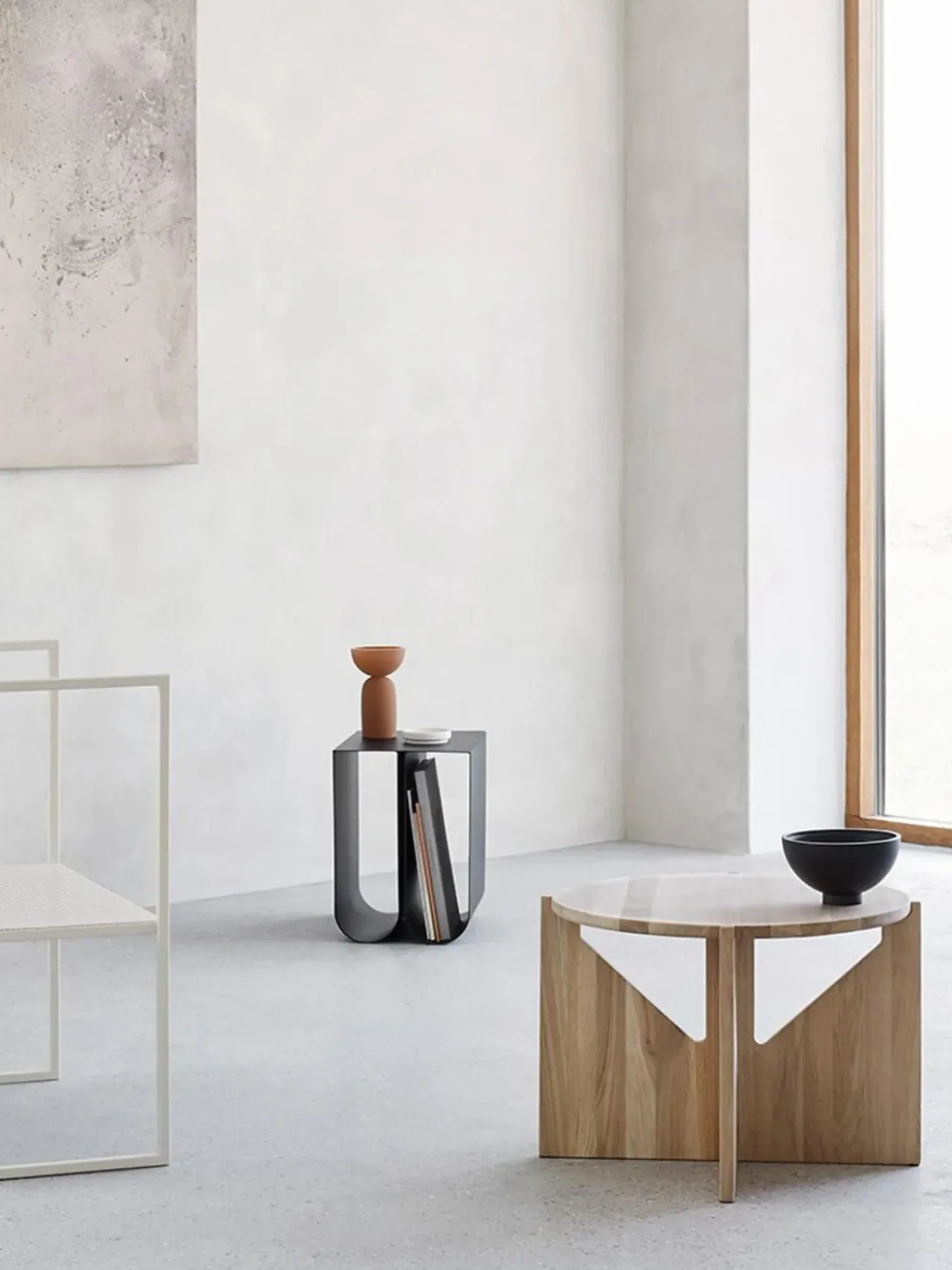 Mesa De Centro Redonda De Roble Future