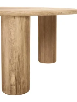 Mesa De Centro Redonda De Roble Didi