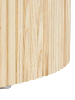 Mesa De Centro Redonda Nele, Con Espacio De Almacenamiento