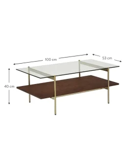 Mesa De Centro Valentina, Tablero De Vidrio