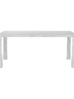 Mesa De Comedor Carl, Tablero En Aspecto Marmol, 180 X 90 Cm